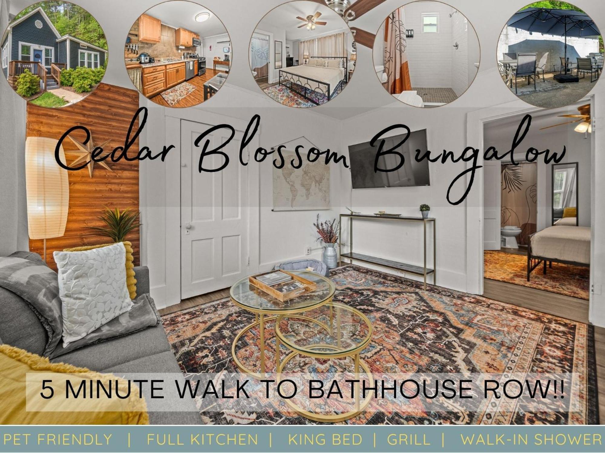 Cedar Blossom Bungalow Is A Cozy Getaway With A 5 Minute Walk To Downtown! Гот-Спрінґс Екстер'єр фото